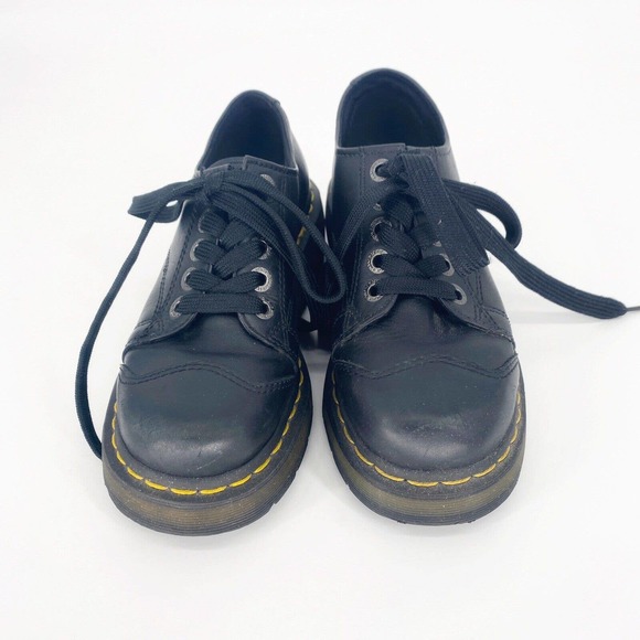 Dr. Martens Vintage Chunky Lace Up Black Platform Shoes Womens 6 1990s 90s Y2k - Picture 3 of 6